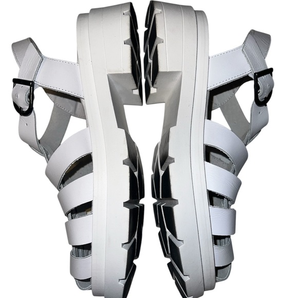 Free People Delaney Sandal In White Sz 7 - Picture 7 of 12